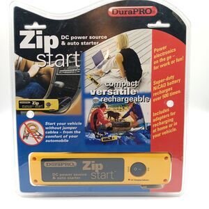 DuraPRO ZipSTART XL Auto Starter & DC Portable Power Source Jump Start Vehicle